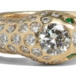 Custom Ouroboros Snake Diamond Ring