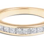 Custom Princess Cut Diamond Channel Band