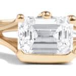 Custom Emerald Cut Lab Grown Diamond Ring