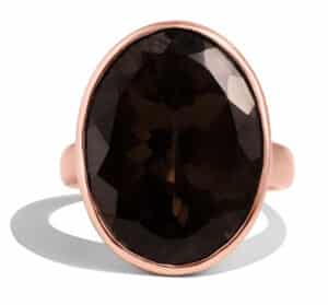 Custom Smokey Quartz Statement Ring