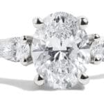 Custom Oval Cut Diamond Cluster Ring