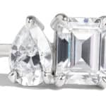 Custom Two Stone Moissanite Ring