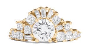 Custom Diamond Sunshine Halo Ring