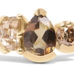 Custom Andalusite and Champagne Diamond Ring