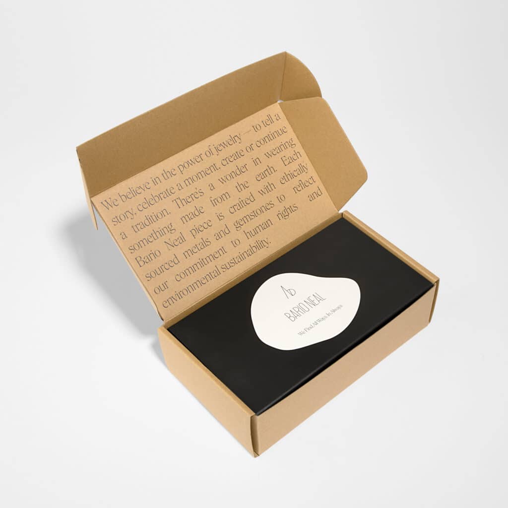 Our new Shipping Boxes are made with E flute corrugated board wrapped with 230 kraft paper. The entire box is curbside recyclable