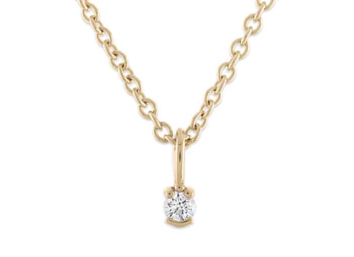 Lash Mini Diamond Charm Yellow Gold - Image 2