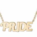 Customizable Name Necklace (6-10 letters) Yellow Gold