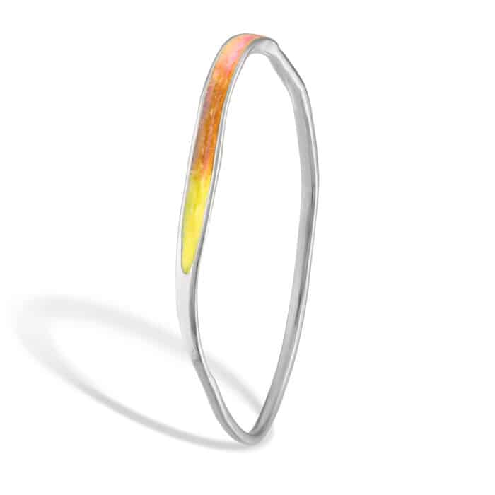 Arc Bracelet with Sun Crush Enamel Silver - Image 2