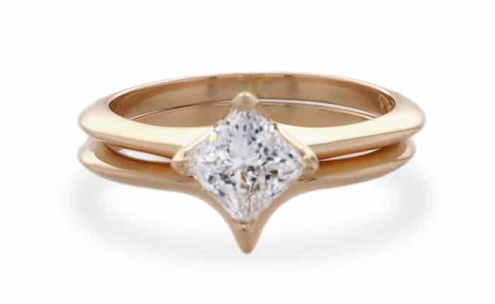 Custom Princess Cut Diamond Ring