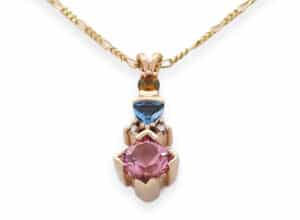 Custom Birthstone Cluster Necklace