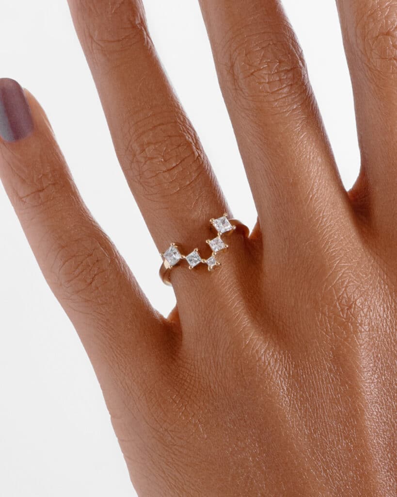 Cascading Princess Cut Diamond Band__ECOMM_On Figure_WEB2