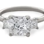 Custom Radiant Cut Diamond Ring