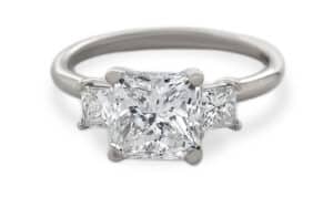 Custom Radiant Cut Diamond Ring