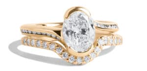 Custom Curved Diamond Band