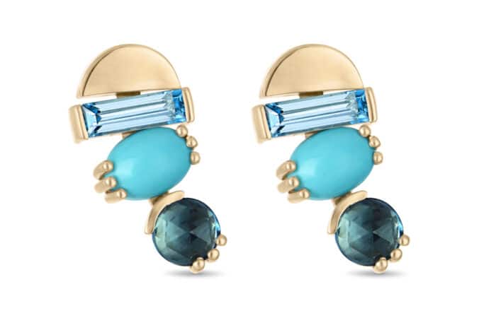 Hieros Sky Blue Drops Yellow Gold - Image 2